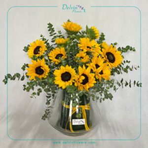 گلدان شیشه ای درسا